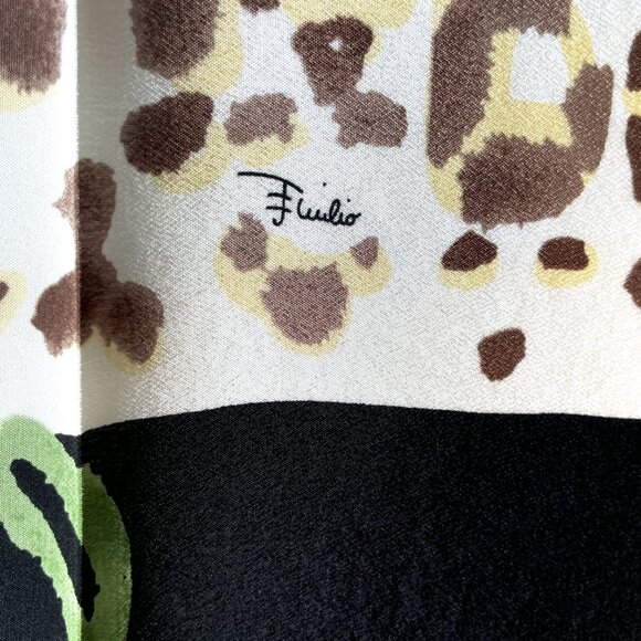 Emilio Pucci Silk Square Scarf – Vintage Botanical Print - Picture 6 of 15